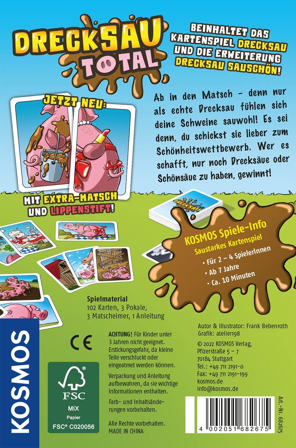 Thumbnail 1 de Kosmos Drecksau 682675 – Jeu de Cartes Amusant pour 2 à 4 Joueurs, Open & Play