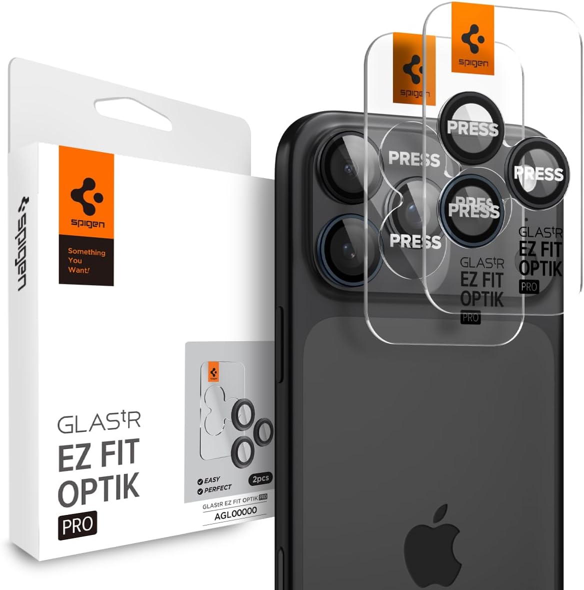 Spigen Glas.tR 2 pièces protection caméra