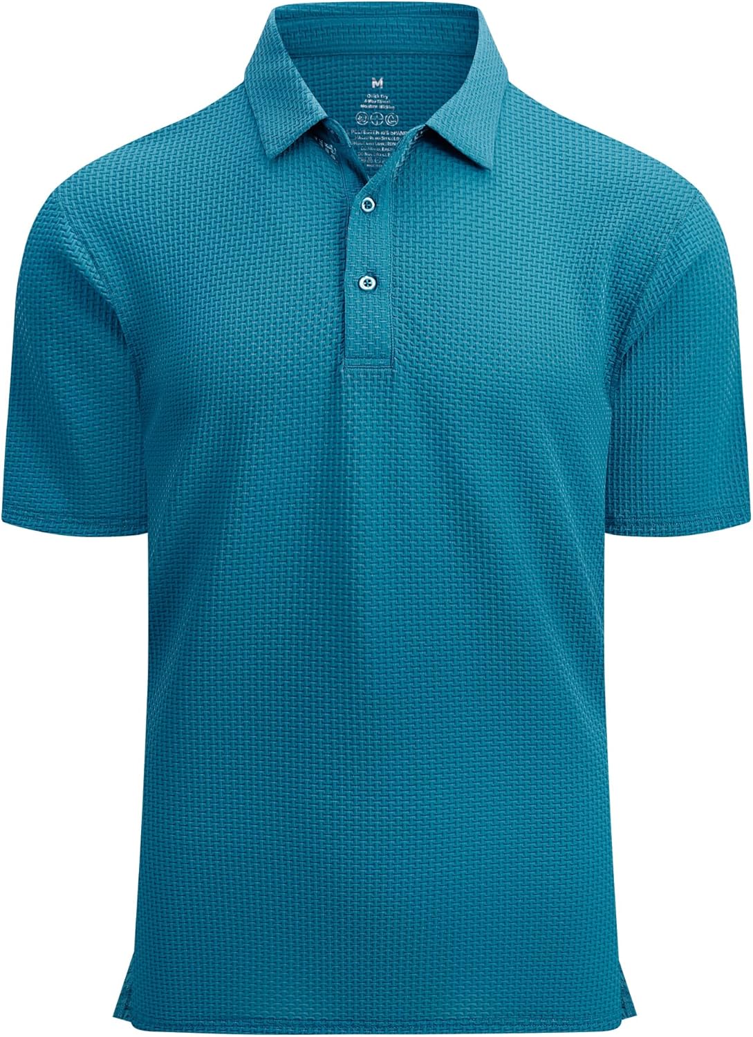 Detalle 2 de Alex Vando Men's Bubble Jacquard Polo Shirt - Super Stretch Short Sleeve
