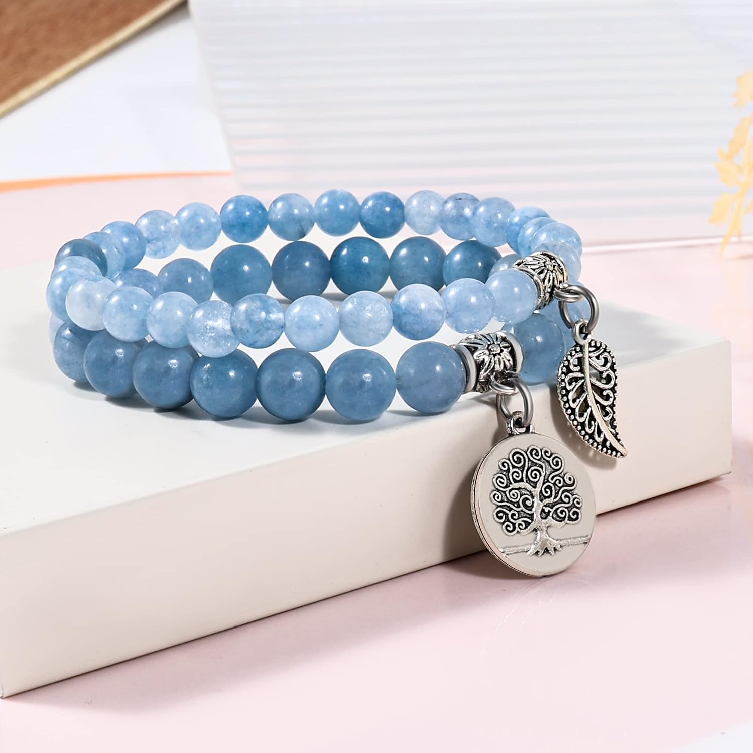 Detalle 2 de Farfume Chakra-Armbänder für Damen Set