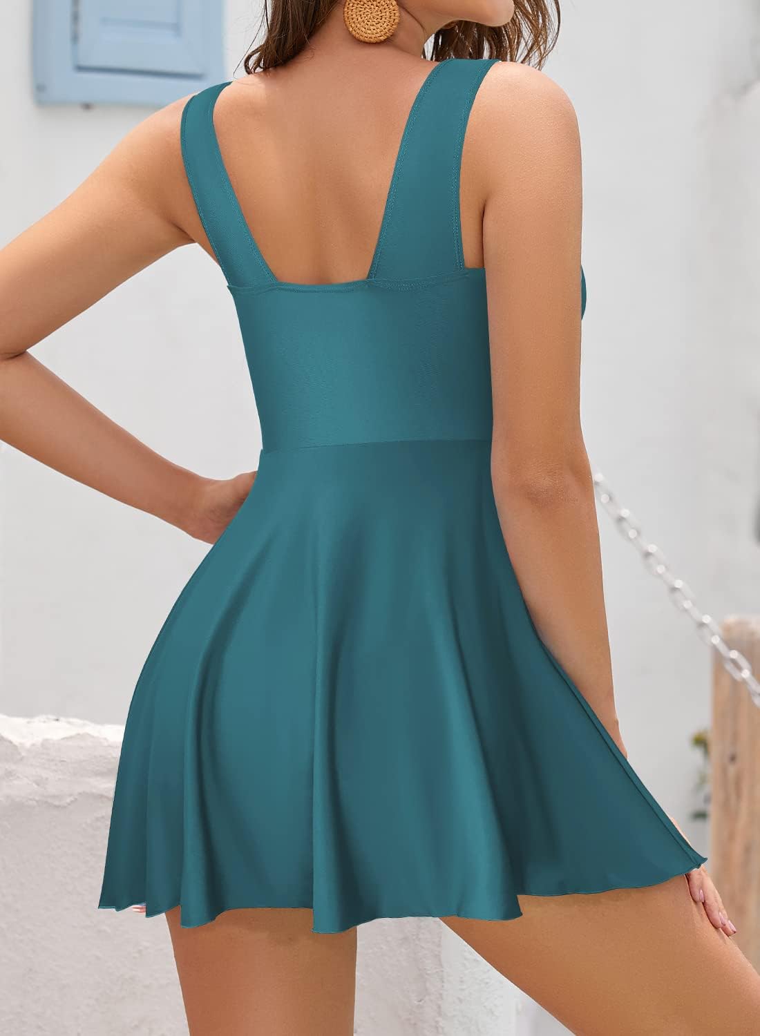 Detalle 2 de SHEKINI Swim Dress One Piece V‑Neck 1pc