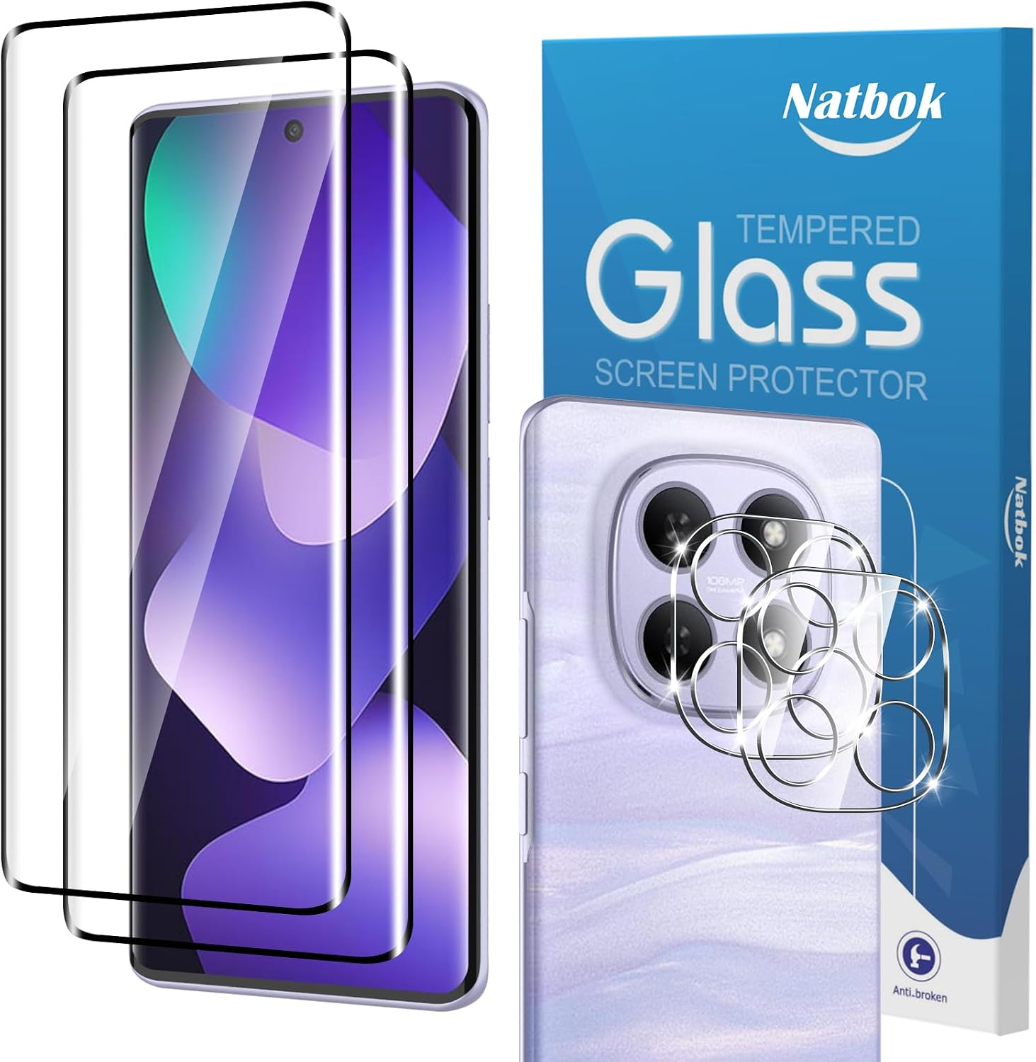 Detalle de Natbok vetro temperato 9H Redmi Note 15
