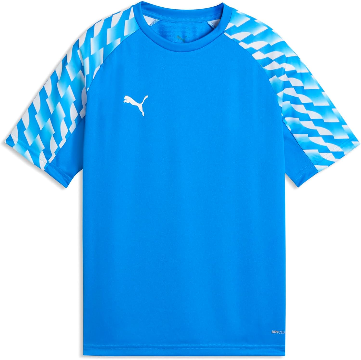 Detalle de PUMA Unisex Kinder Shirt – dryCELL, recycelte Materialien, Rundhalsausschnitt mit Daumenlöchern
