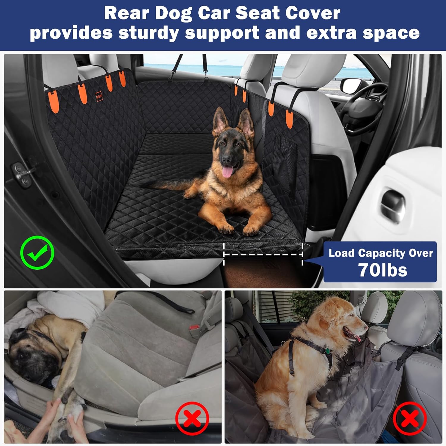 Thumbnail 6 de JOEJOY Back Seat Extender for Dogs — Waterproof car cover