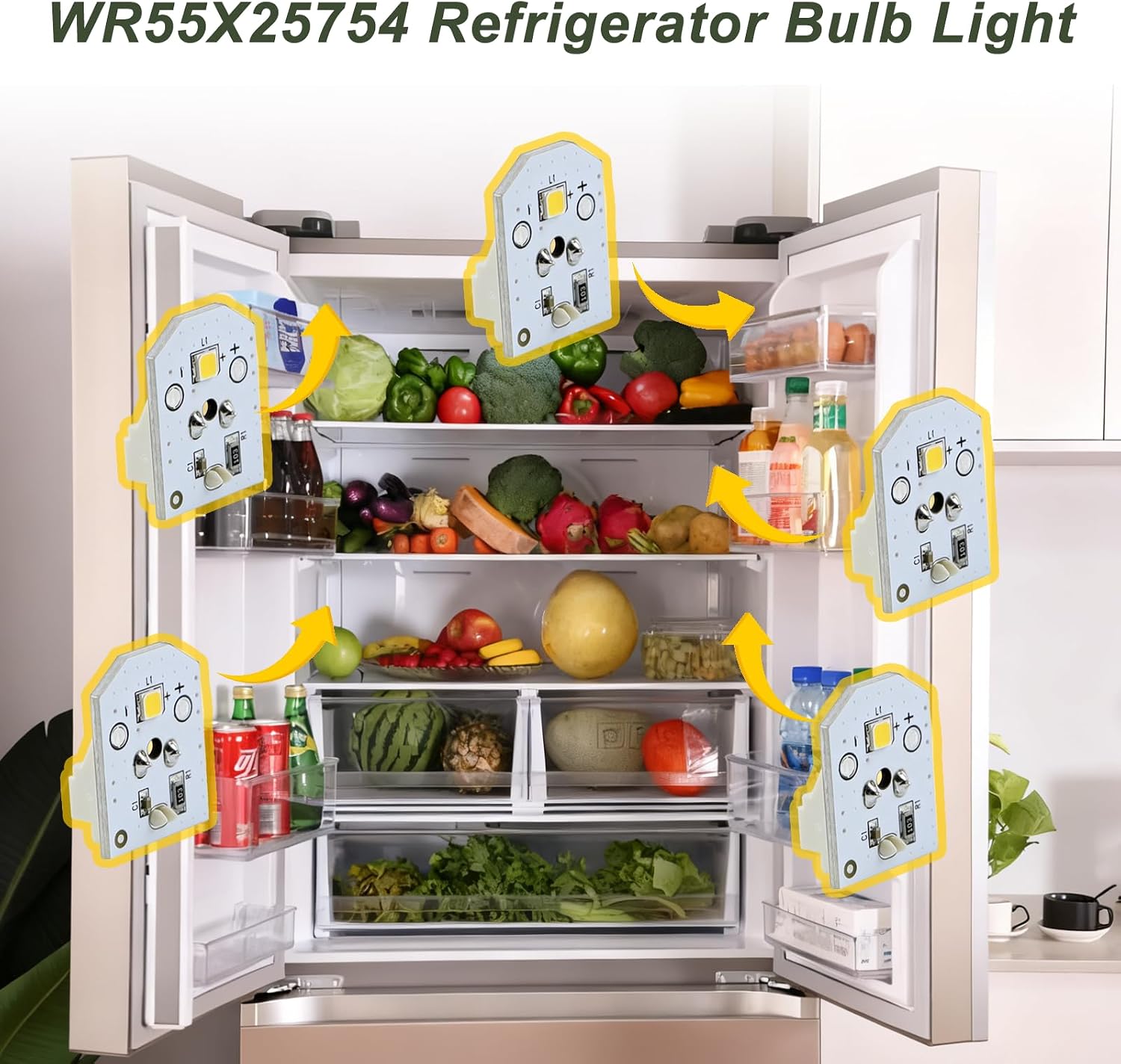 Detalle 2 de Obida WR55X25754 Refrigerator LED Bulbs, E17 Base, White, 5-Pack