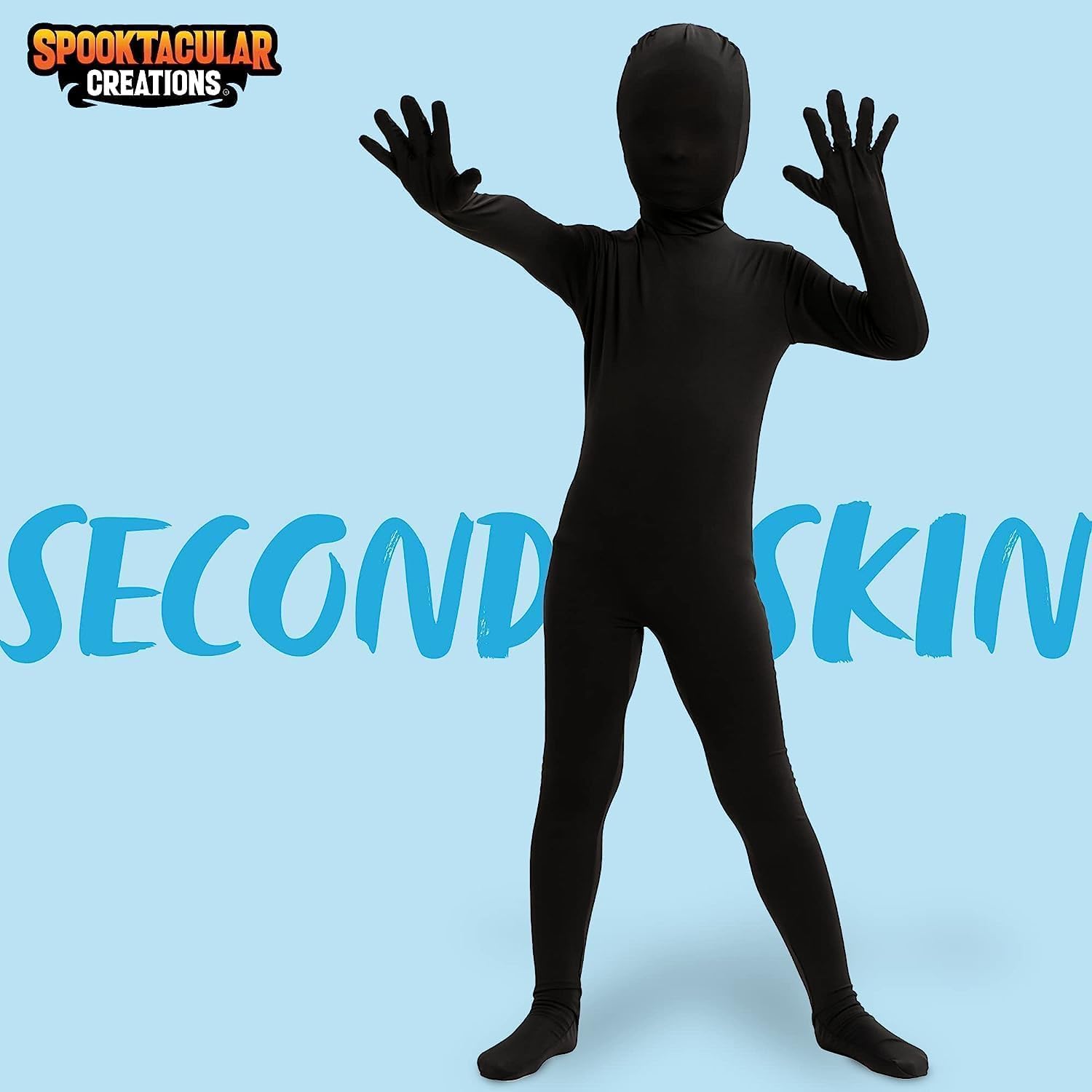 Detalle 2 de Spooktacular Creations Boy Shadow Costume, Kids’ Stretchy Halloween Bodysuit