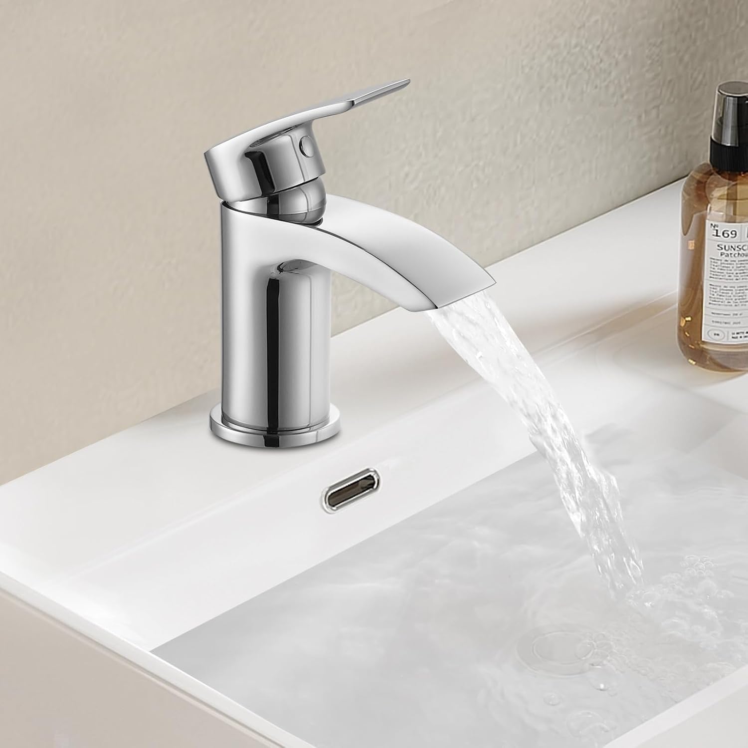 Thumbnail 1 de Hapilife Basin Mixer Tap 1/2″ Mono Chrome 🚰