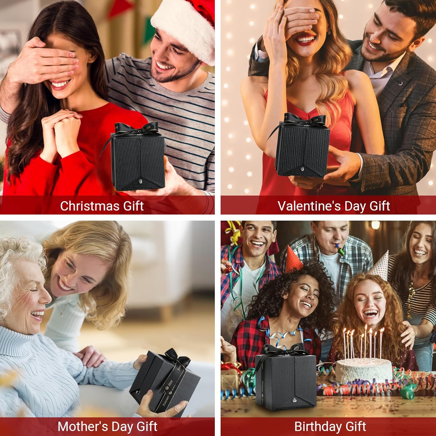 Thumbnail 6 de Emibele Rosa Preservada + Collar Plata S925 🎶 Regalo San Valentín