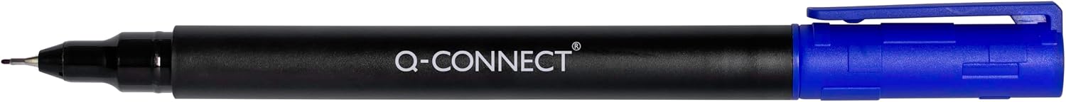 Detalle 2 de Q-Connect KF13318 CD/DVD/BD-märkpenna, blå, 0,4 mm, 10-pack