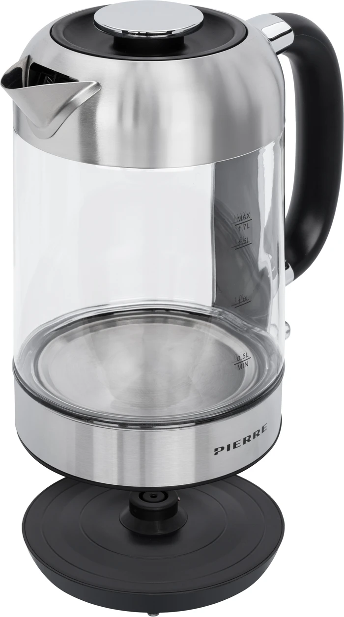 Detalle 1 de Pierre Wasserkocher PWK5000 Glas – Wasserstandsanzeige & kühleres Gehäuse
