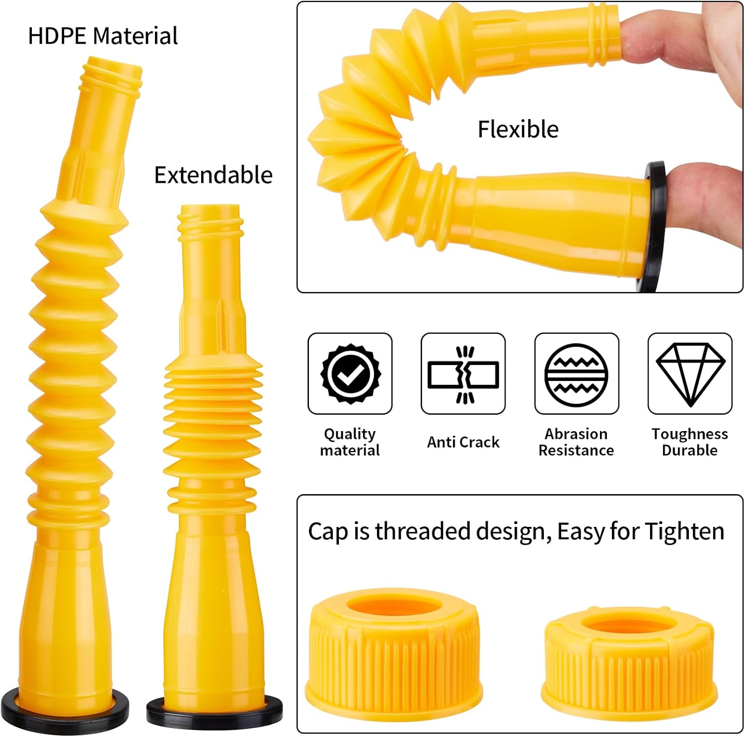 Thumbnail 1 de 5-Pack Gas Can Nozzle Replacement ⚙