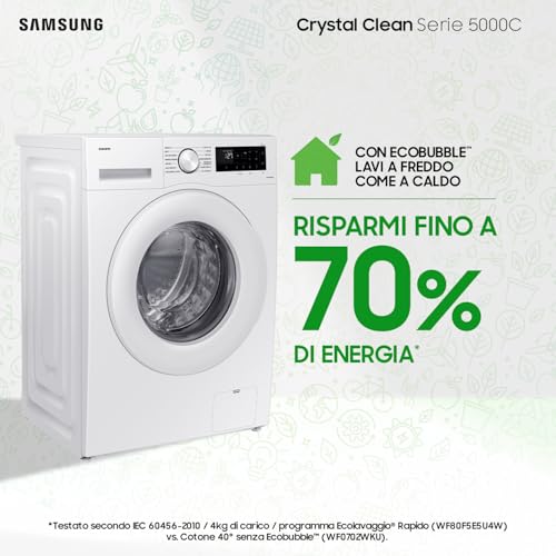 Thumbnail 6 de Samsung Lavatrice Crystal Clean WW90CGC04DTEET: lavaggio ecologico con Ecobubble, vapore e connettività Wifi da 9 kg