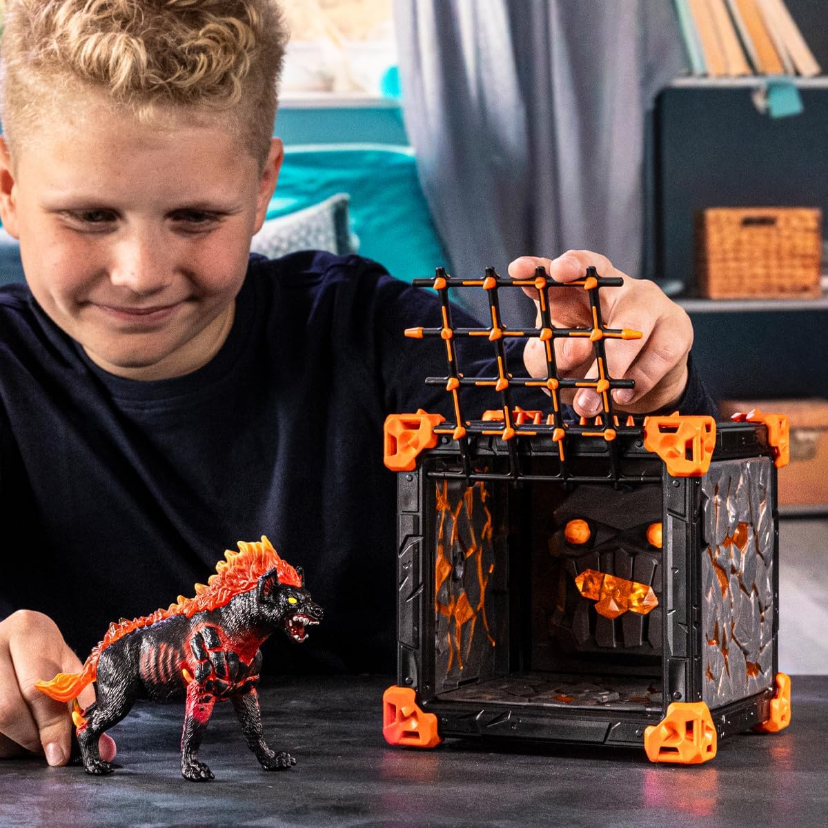 Detalle 2 de Schleich Eldrador Creatures Battle CAVE Lavahyäne 42674