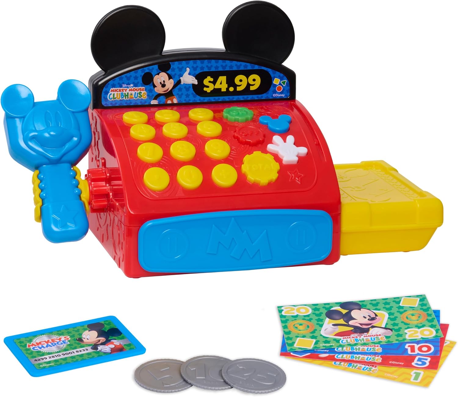 Detalle de Just Play Mickey Mouse Clubhouse Cash Register Toy with Scanner and Sounds