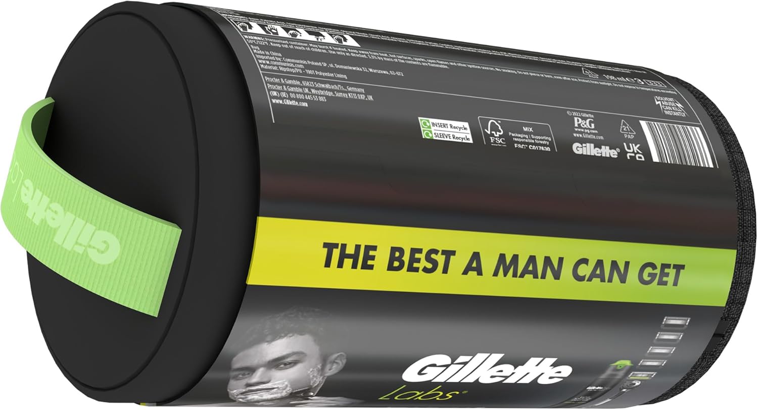 Thumbnail 5 de Gillette Labs With Exfoliating Bar Razor Gift Set with 5 Blades, Magnetic Stand and Shave Gel