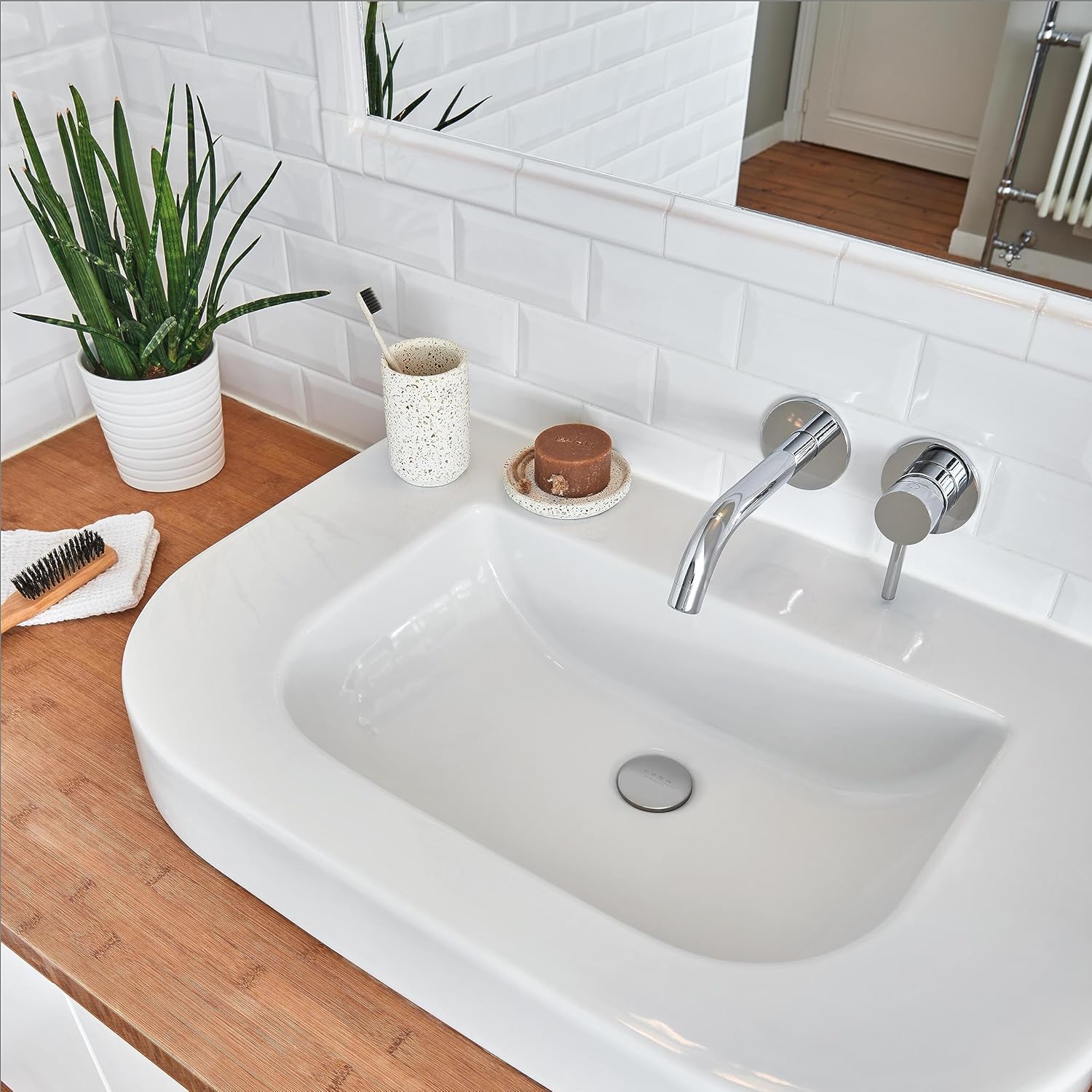 Thumbnail 2 de Wirquin 30723121 – Vidage pour lavabo avec trop-plein intégré et bonde clapet Quick-Clac, blanc