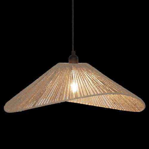 Detalle de Atmosphera Suspension Luminaire Myha Scandinave Beige – 58 cm