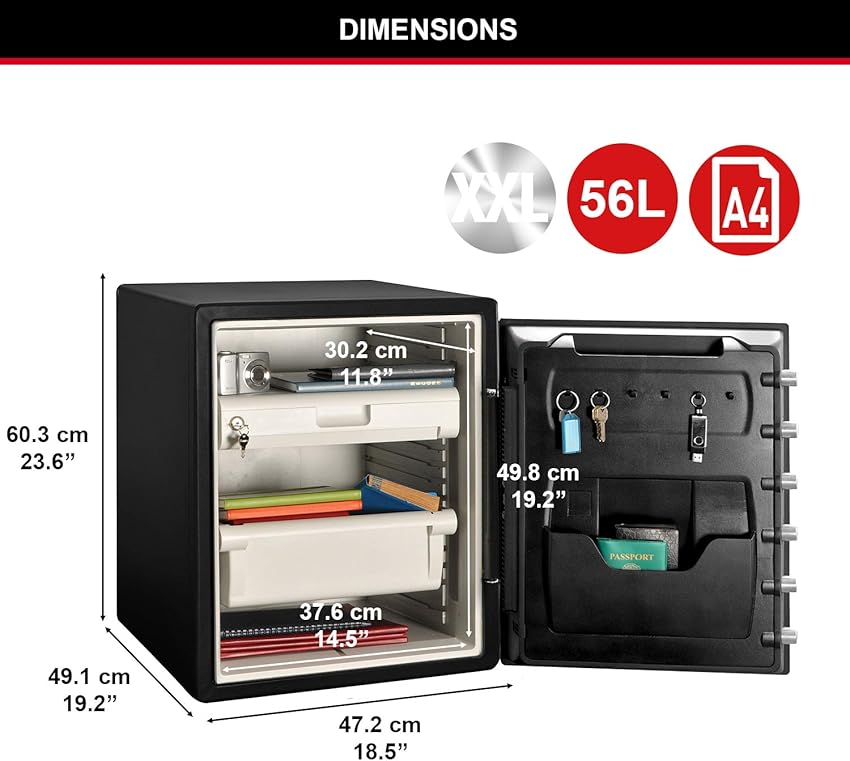 Thumbnail 5 de Master Lock Caja Fuerte Digital Resistente al Agua y Fuego 🔒