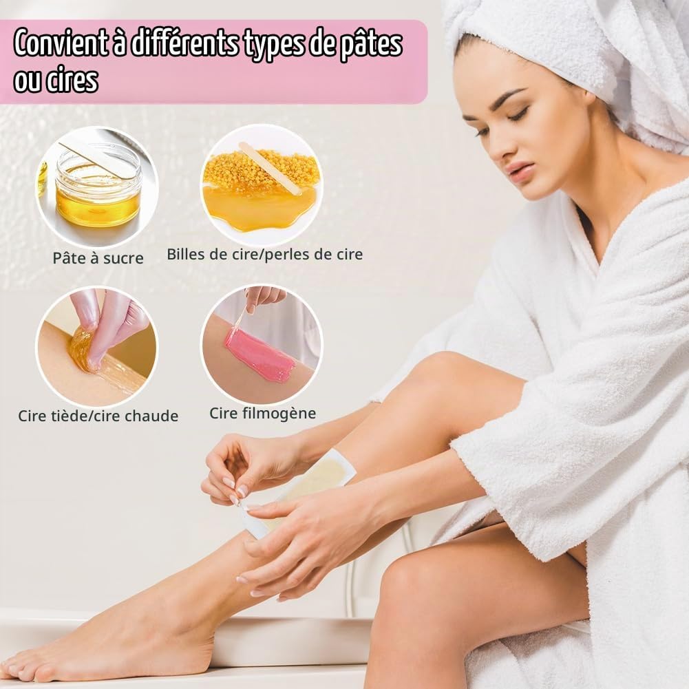 Thumbnail 5 de ACWOO waxstrips van vliespapier, 160 stuks, scheurvast en op maat te knippen