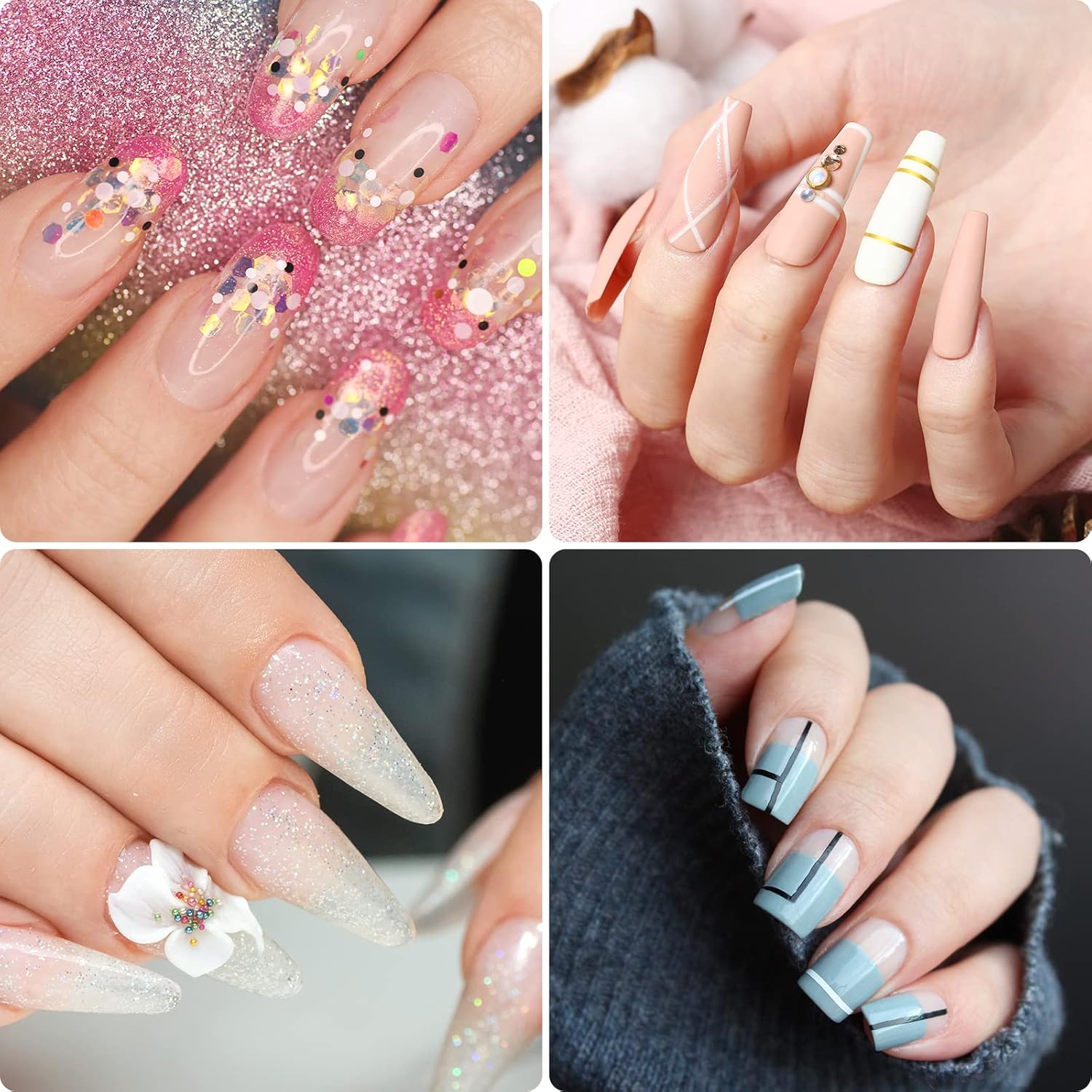 Thumbnail 5 de Uñas postizas acrílicas 500 unidades 10 tamaños