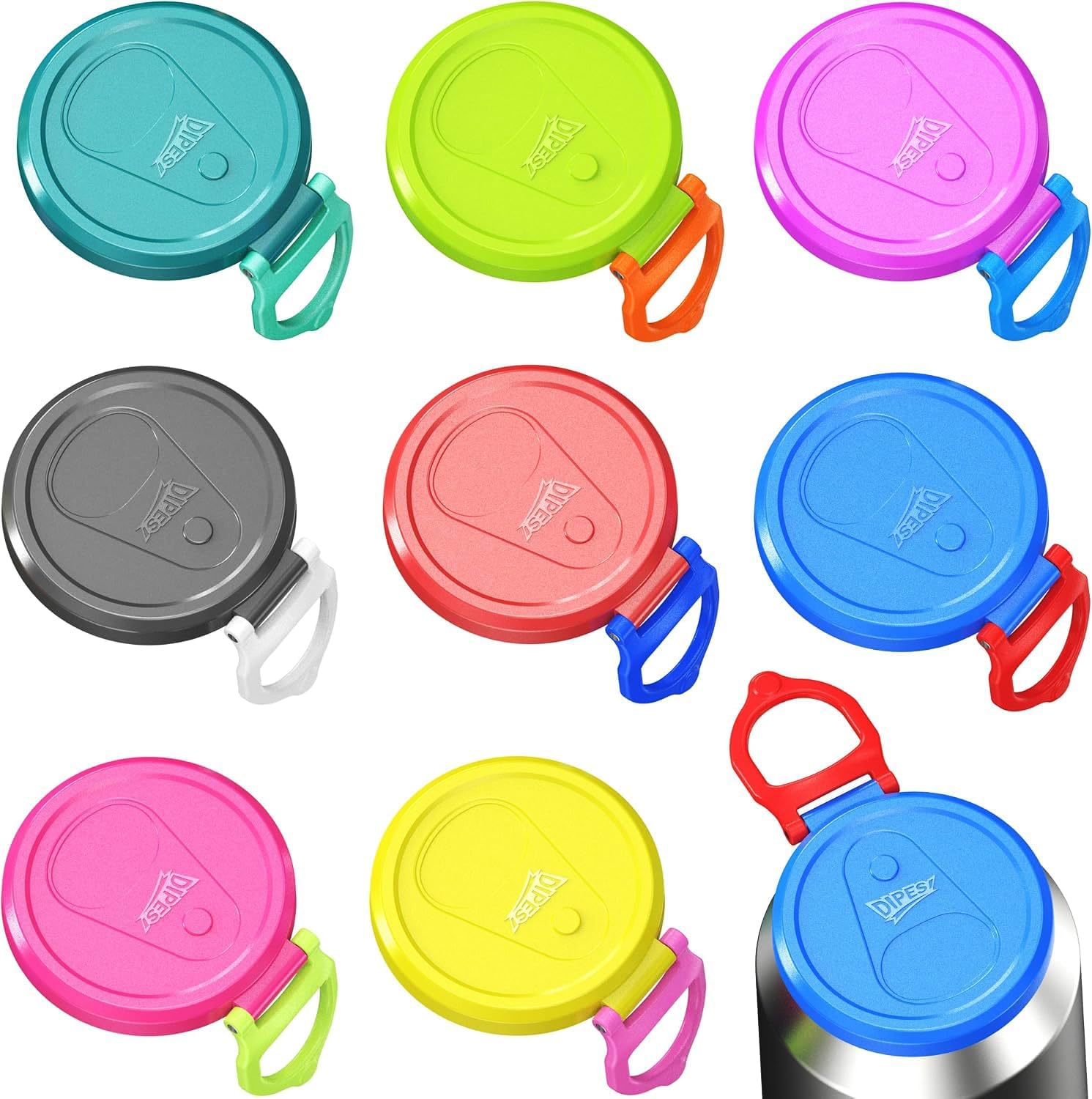 Detalle de Reusable Soda Can Lids, 8-Pack