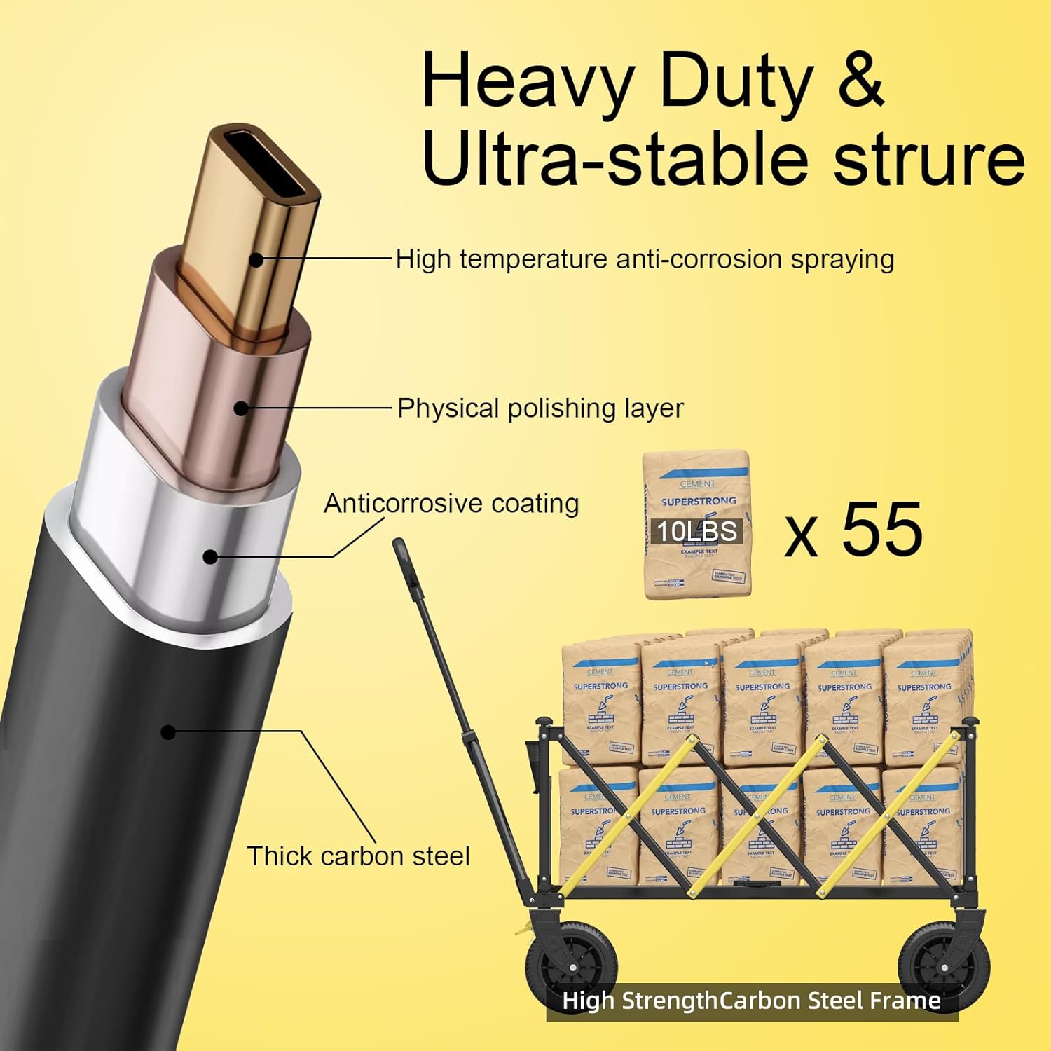 Thumbnail 5 de Chariot de jardin pliable 100 kg