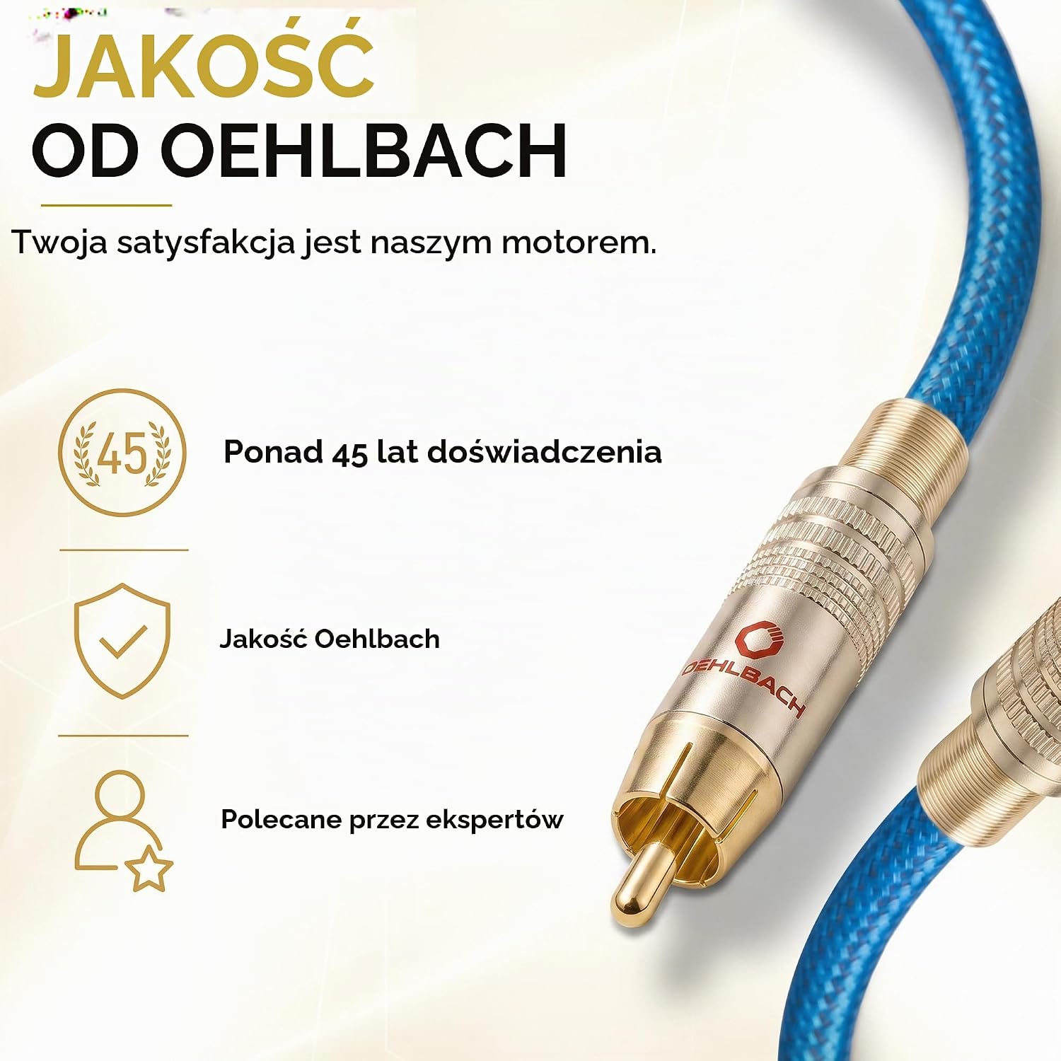 Detalle 2 de Oehlbach NF 113 DI 50 – cyfrowy kabel koncentryczny RCA 75 omów, 50 cm