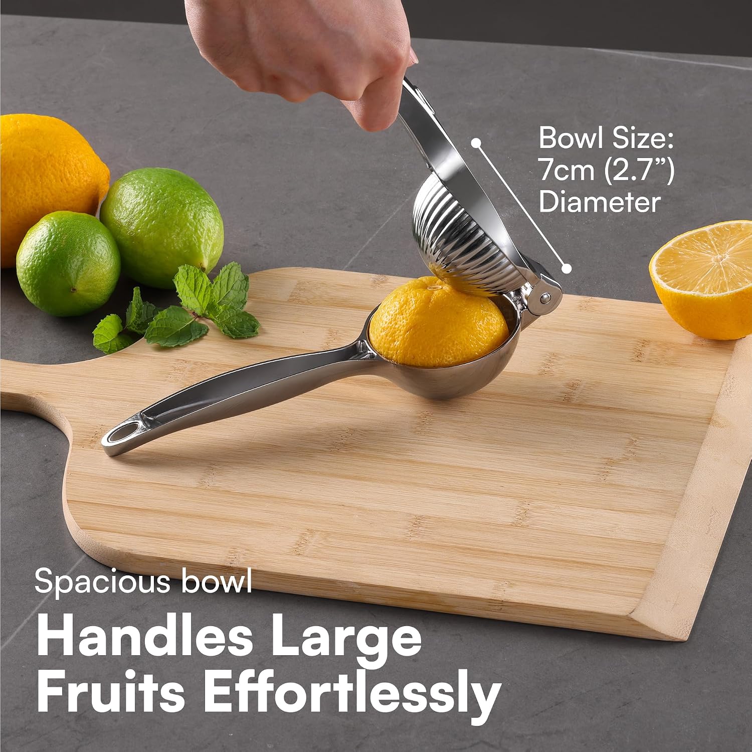 Detalle 1 de H&S Lemon Squeezer manual citrus press 🍋