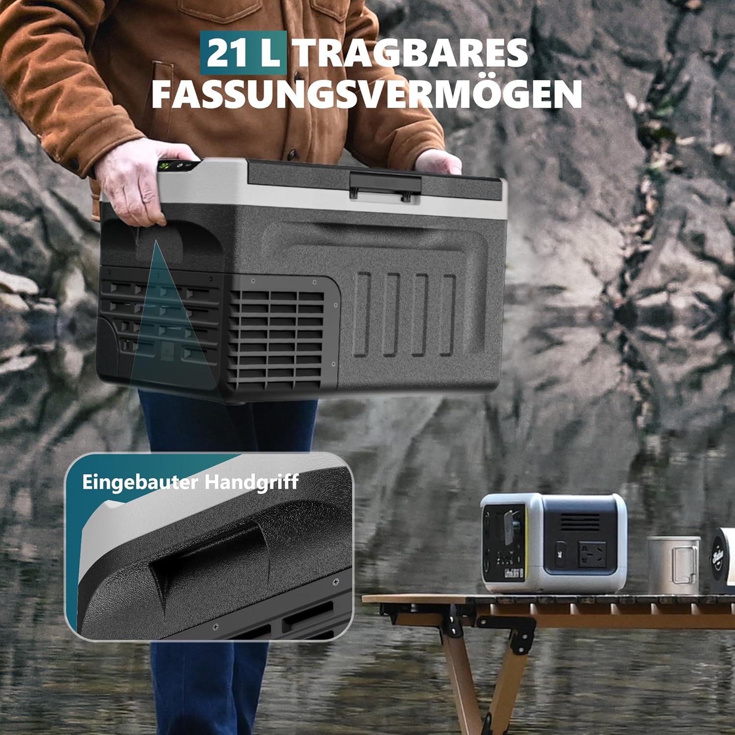 Thumbnail 2 de EUHOMY 21L Kompressor Kühlbox 21 L