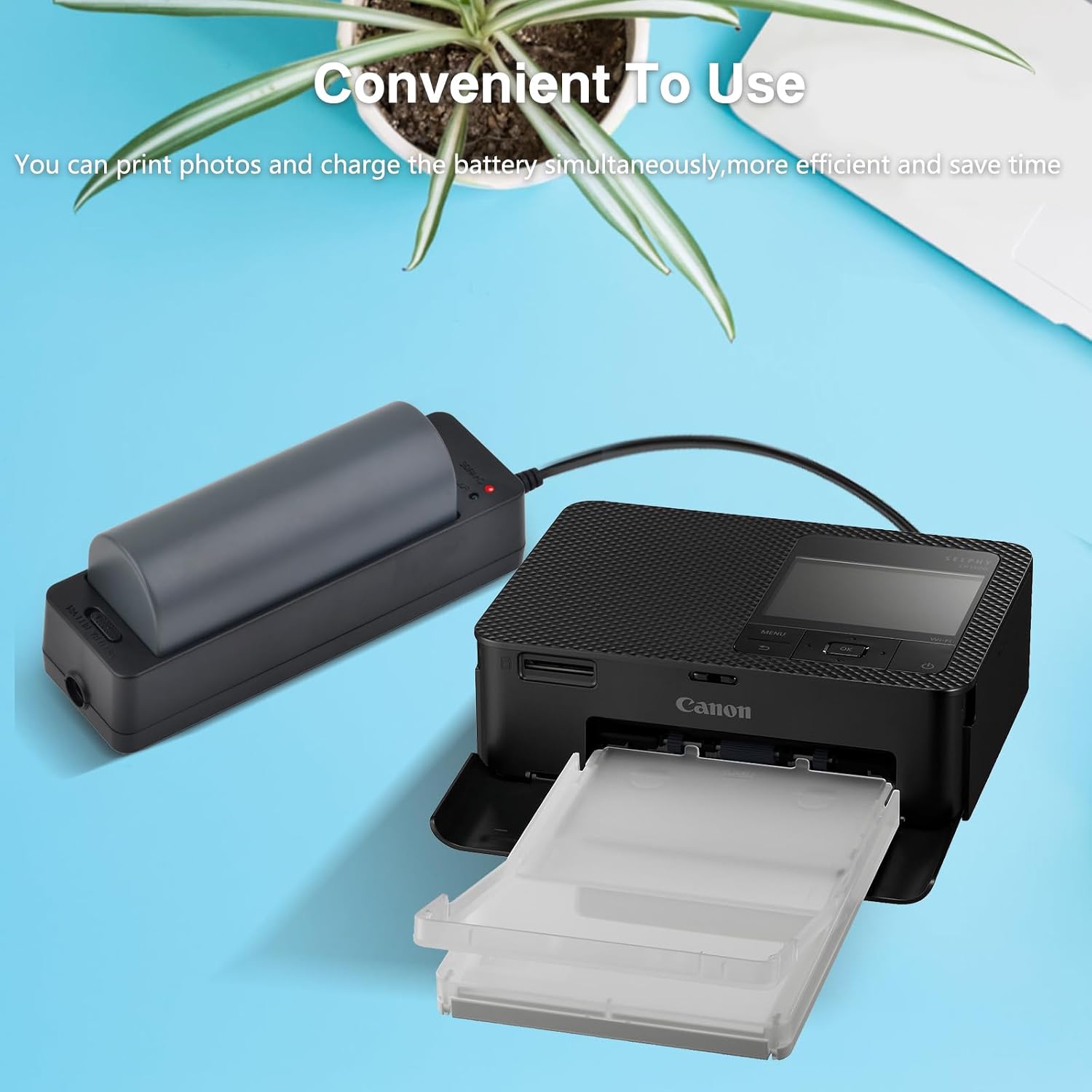 Detalle de Uwayor NB-CP2L/ NB-CP1L Charger Adapter Battery Charger for Canon Selphy CP Series
