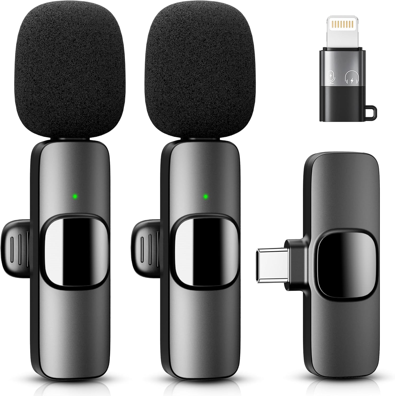 Detalle de YRF Microfono Lavalier Wireless: libertà di registrazione per iPhone, Android e iPad