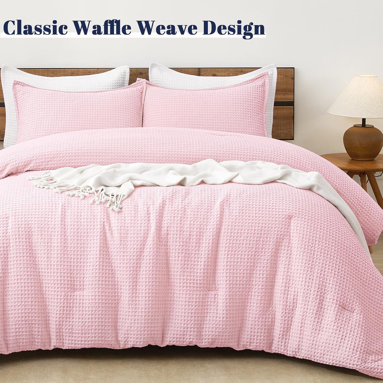 Detalle 1 de PHF Waffle Comforter Set Queen