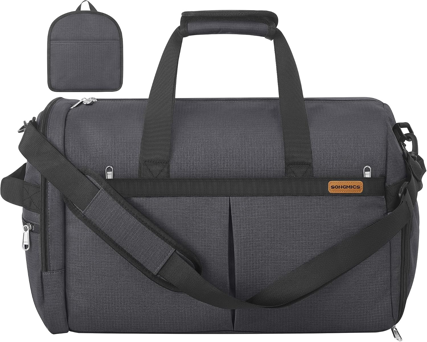 SONGMICS RBF050G101 50 L Foldable Travel Bag with Shoe and Wet Pockets