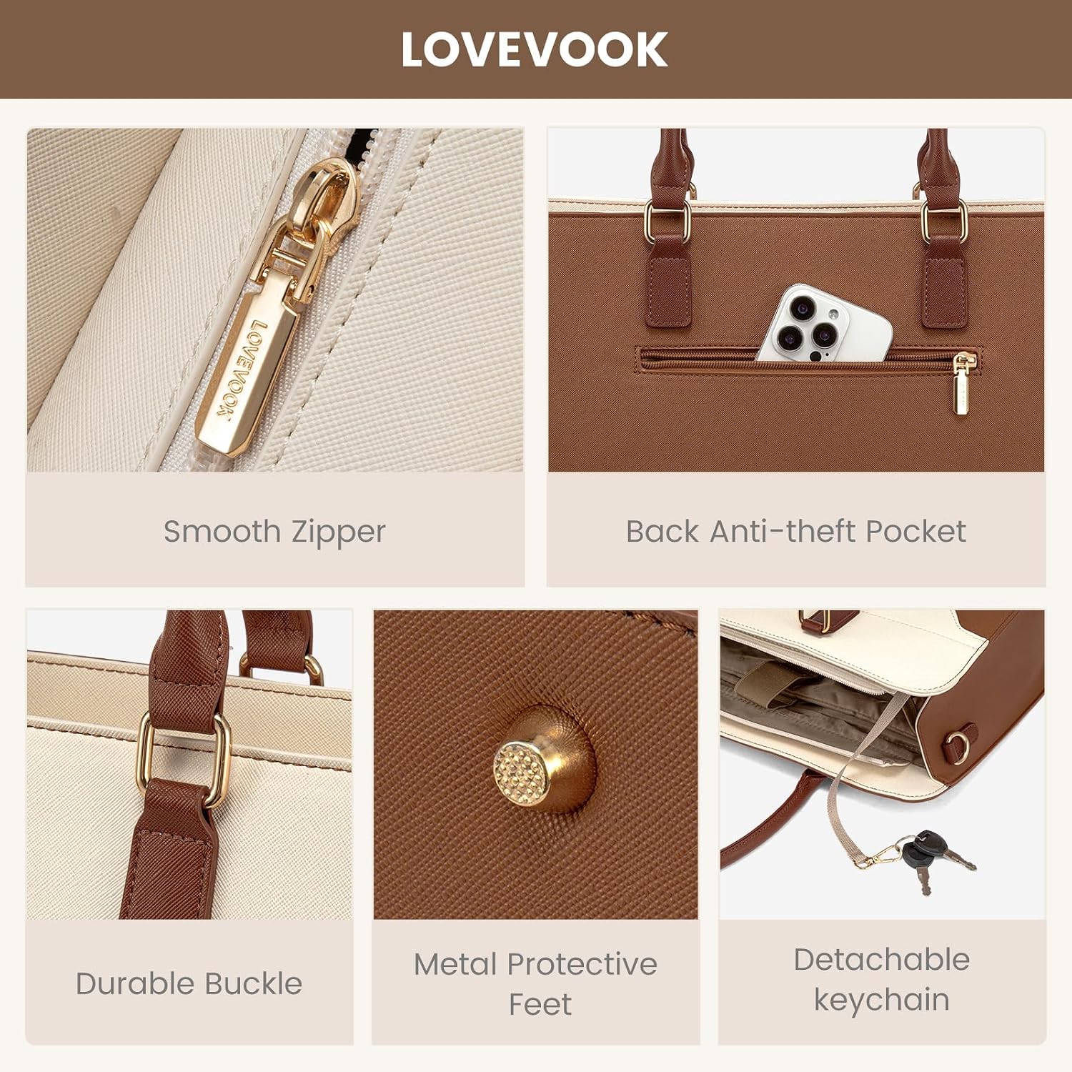 Thumbnail 6 de LOVEVOOK 15.6-inch Laptop Handbag for Women