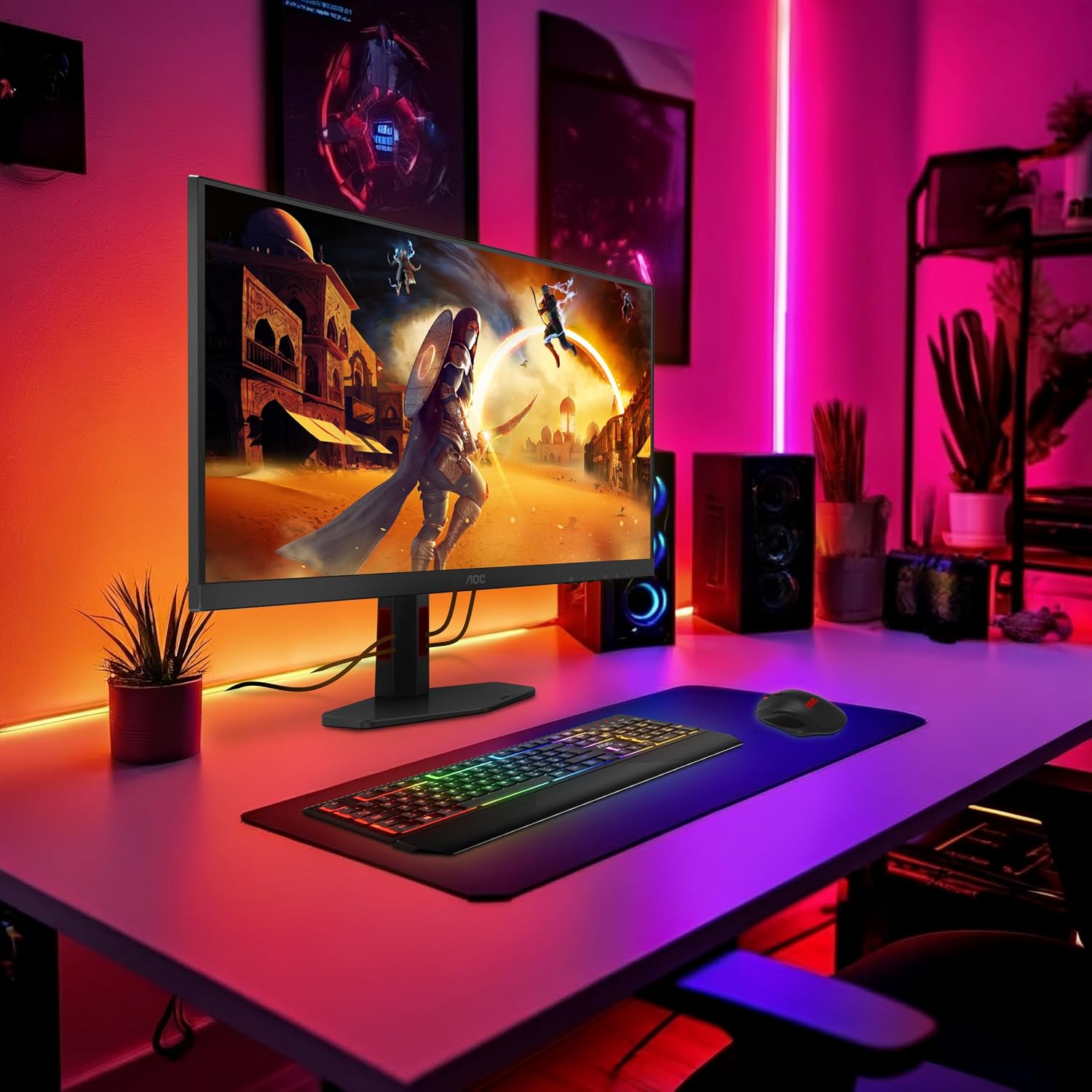 Detalle 2 de AOC 27G4ZR – 27 Zoll FHD Gaming Monitor mit 260 Hz, Fast IPS und G-Sync Kompatibel