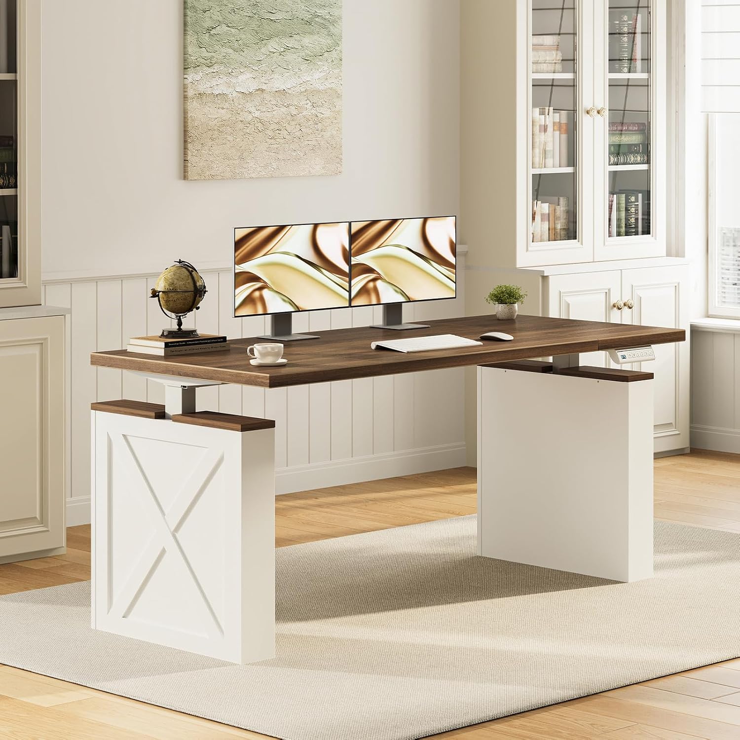 Detalle de OffiGo Electric Standing Desk, 55 Inch