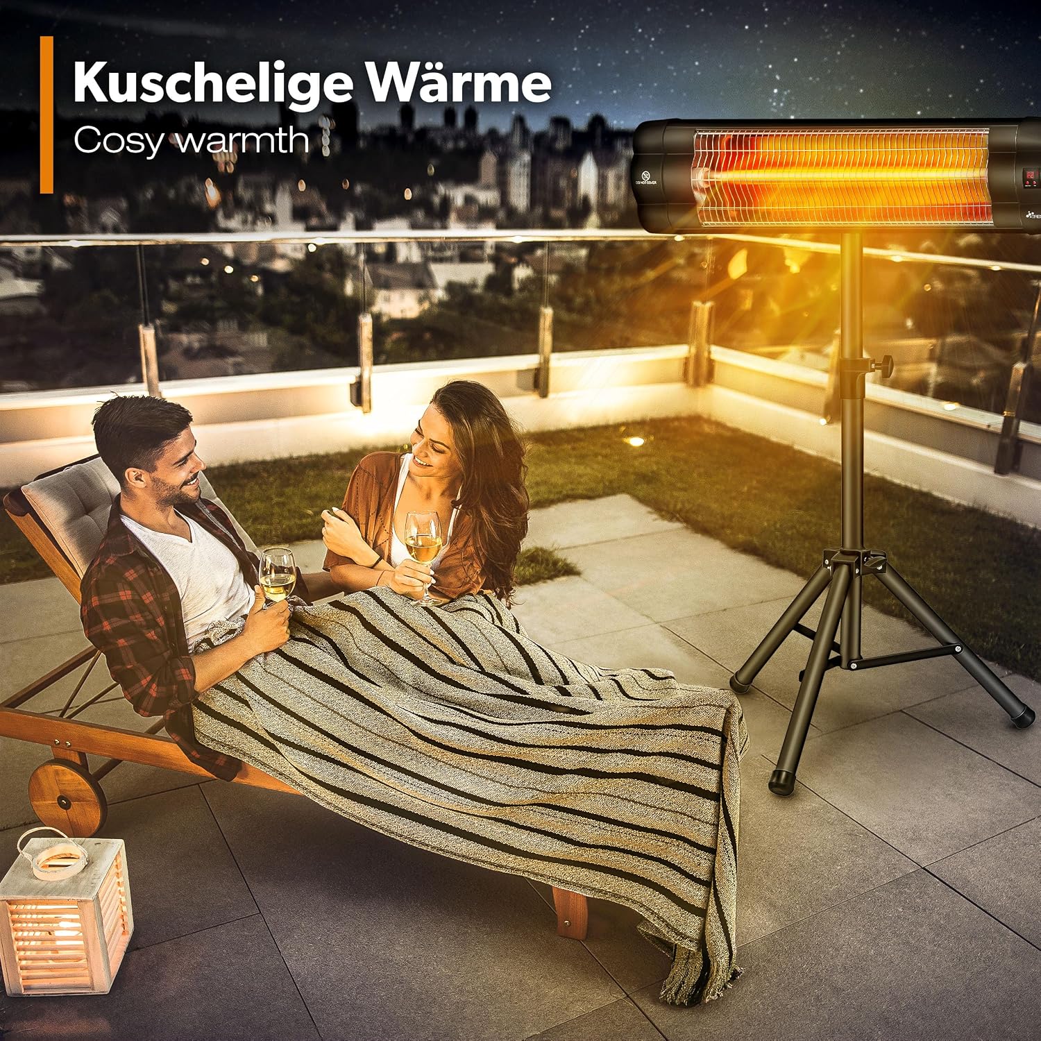 Thumbnail 6 de TRESKO THSL-001 infrarood warmtestraler, 2500 W met afstandsbediening