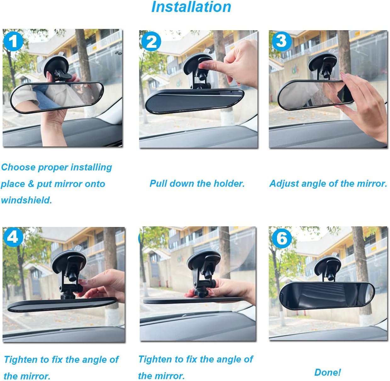 Detalle 2 de KITBEST Rear View Mirror for Driving Test and Lesson