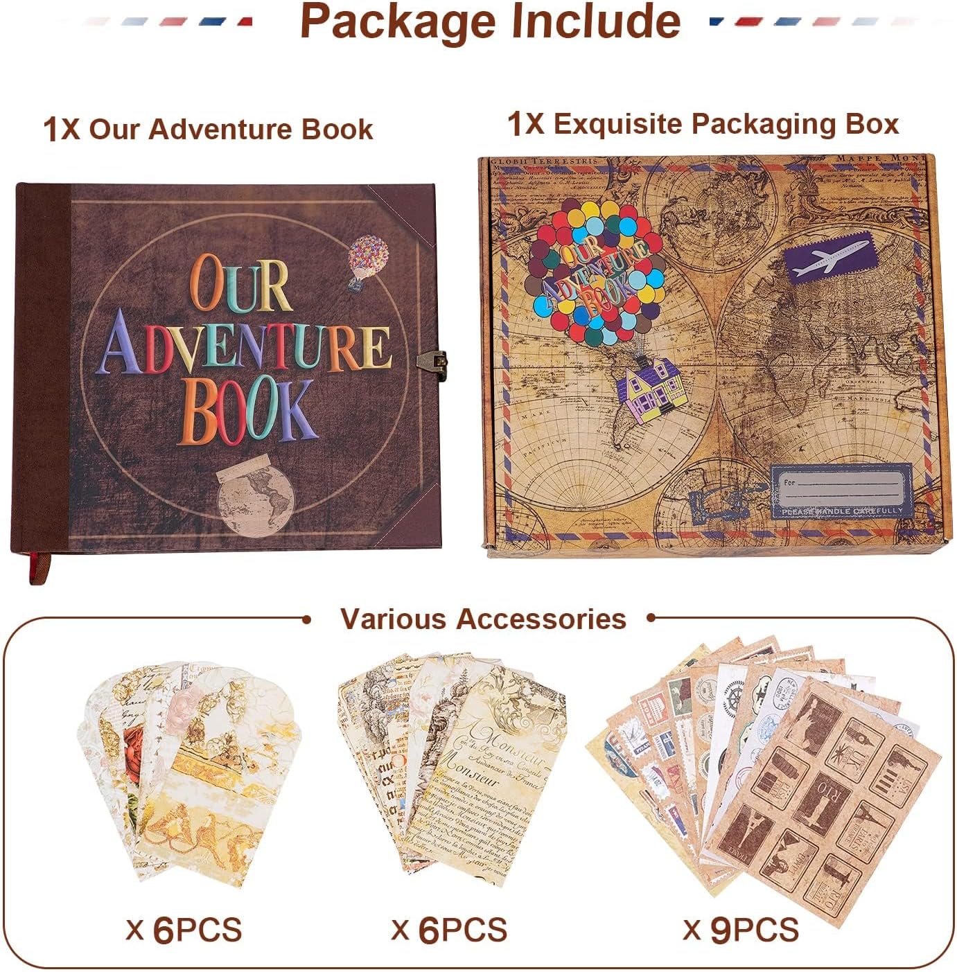 Thumbnail 6 de Our Adventure Book Fotoalbum Vintage zum Selbstgestalten 📚