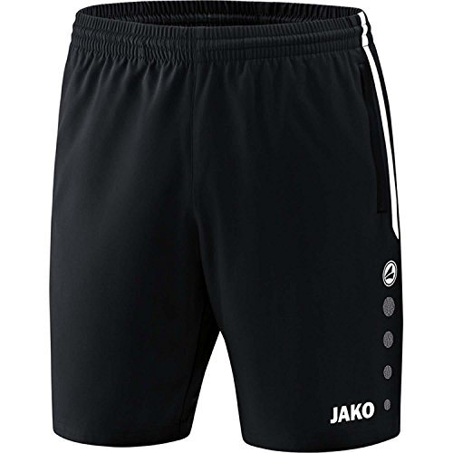 Detalle de JAKO Kinder Shorts Competition 2.0 – Schwarz, 152: Vielseitige Sportshorts für Jungen und Mädchen