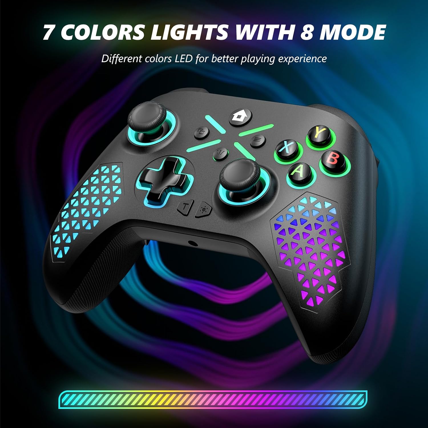 Detalle de Gamrombo RGB Wireless Controller for Xbox Series X|S, Xbox One & PC