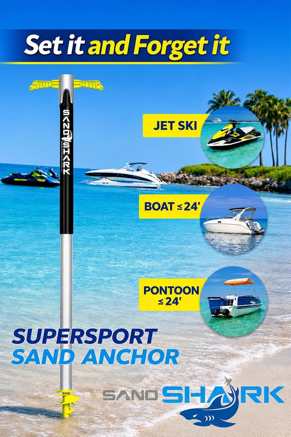 Detalle de SandShark Supersport 3.0 Shallow Water Anchor for PWC & Pontoon Boats