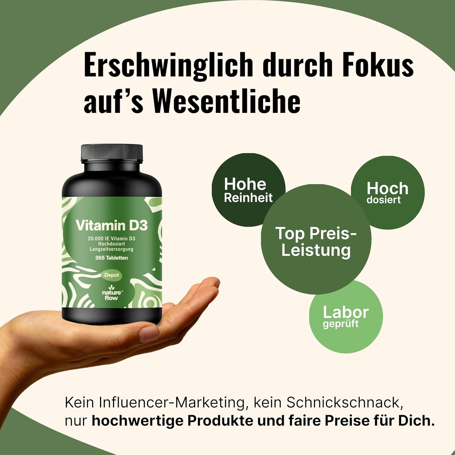 Detalle 2 de Vitamin D3 20000 IE 365 Tabletten