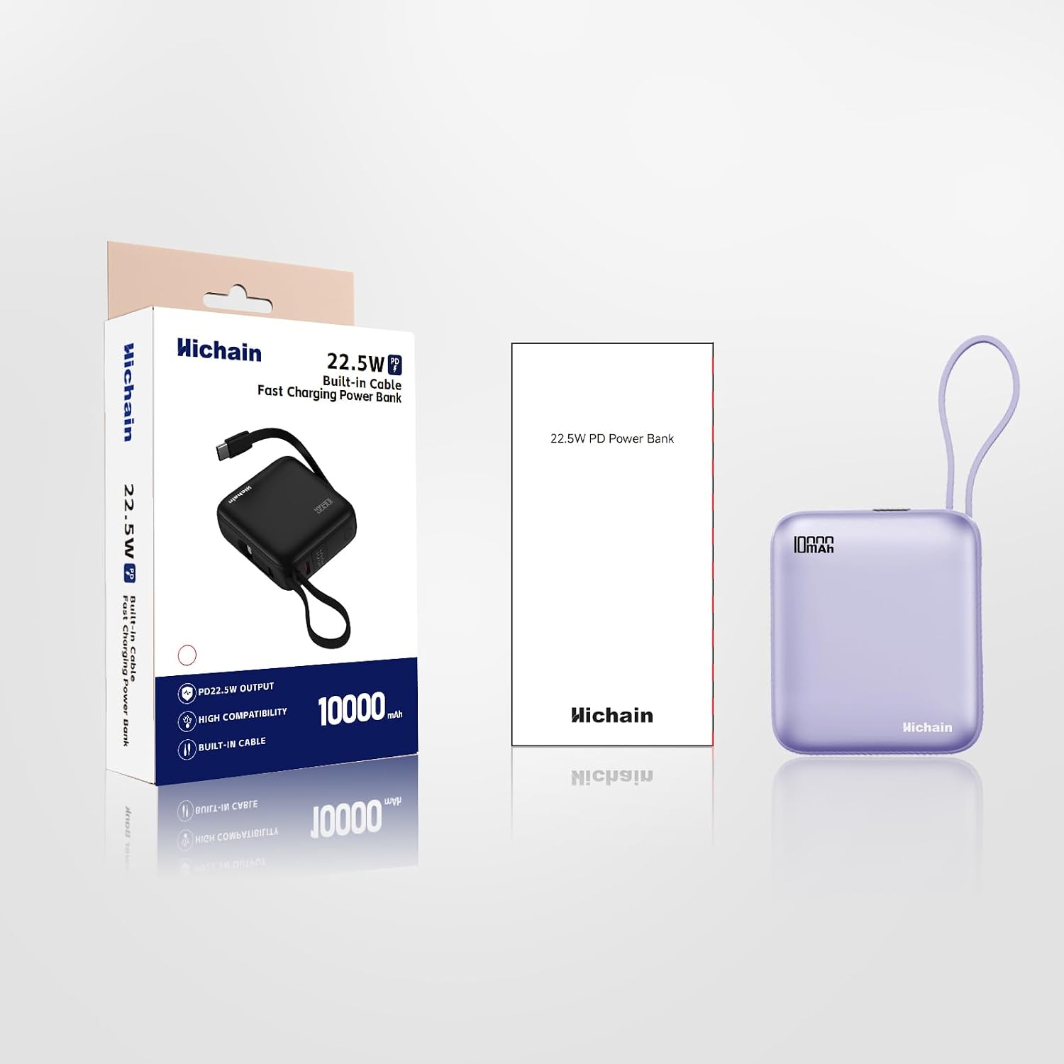 Detalle de Hichain Power Bank 10000mAh ricarica rapida
