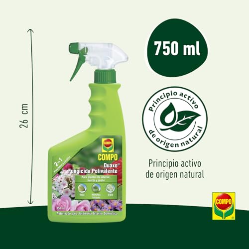 Detalle 2 de COMPO Duaxo Fungicida Polivalente 750 ml para plantas de interior y exterior