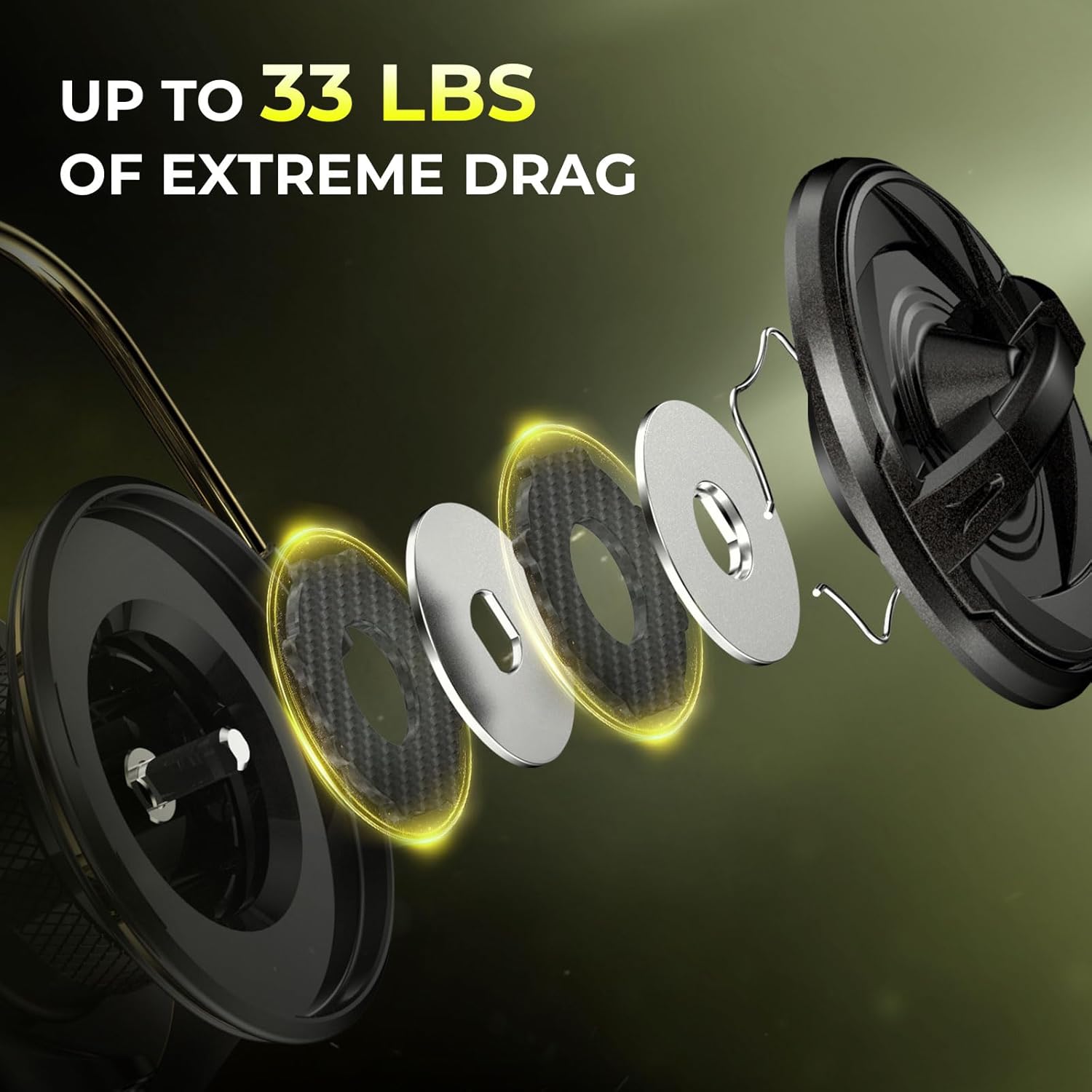 Thumbnail 4 de KastKing Sharky Spinning Reel: 5.2:1 & 6.2:1 Gear Ratios, Carbon Drag up to 39.5 lb