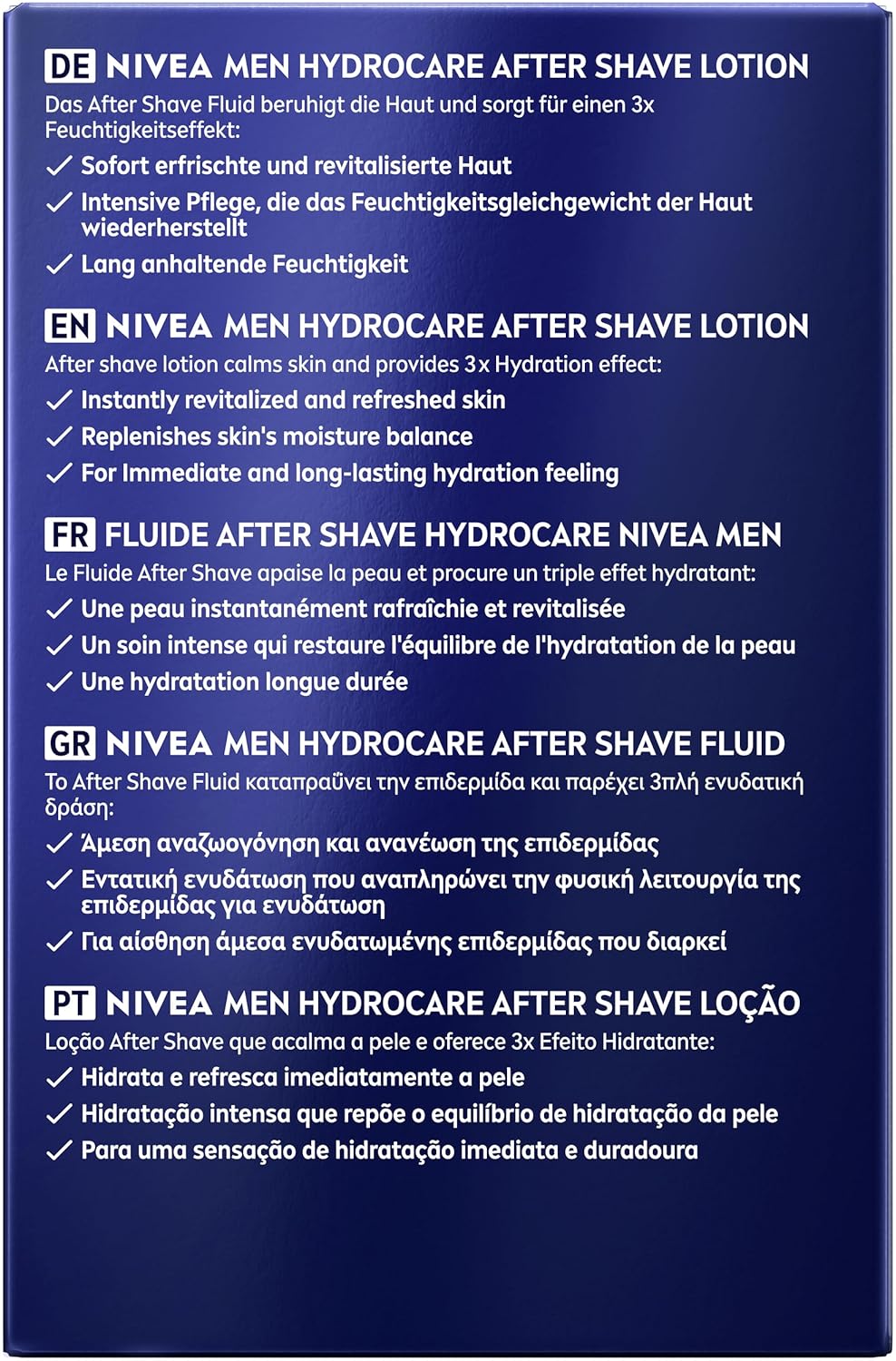 Thumbnail 3 de NIVEA MEN Hydrocare After Shave Fluid mit Aloe Vera & Pro Vitamin B5 (100 ml) – beruhigende Hautpflege nach der Rasur