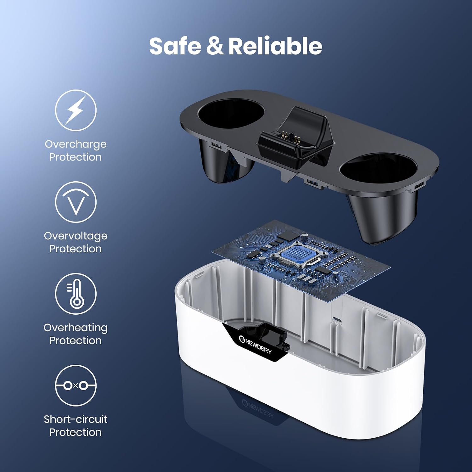 Thumbnail 6 de NEWDERY PS5 Controller Charger Station — Fast Charge