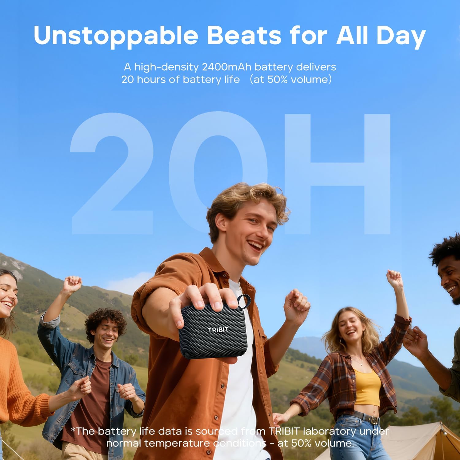 Thumbnail 1 de Tribit PocketGo Portable Wireless Bluetooth Speaker with 7W Stereo Sound, IP68 Protection and 20H Playtime