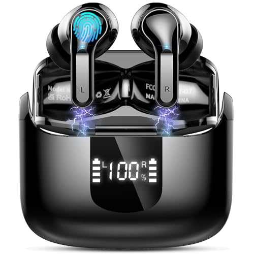 Detalle de Ordtop i13 Kopfhörer Kabellos Bluetooth 5.4 In-Ear – 6D Stereo, IP-X7